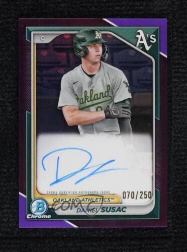 Bowman Chrome Prospect Purple Refractor Daniel Susac Cpa