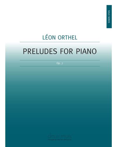 Preludes op 7 Sheet Music by Léon Orthel nkoda Free 7 days trial