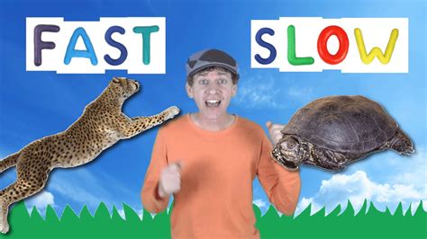 Fast Slow Action Song For Kids Learning Opposites Learn English