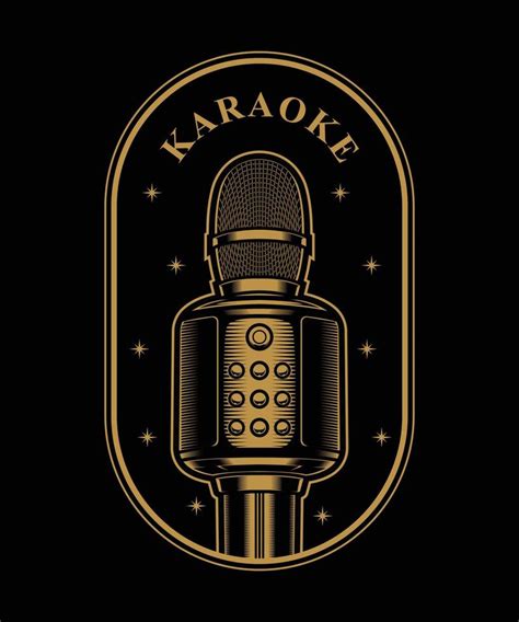 Sound and Karaoke Vintage Illustration Design 8555780 Vector Art at ...