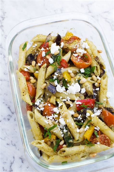 Easy Penne Pesto Pasta With Vegetables (Hot Or Cold) - Scrummy Lane