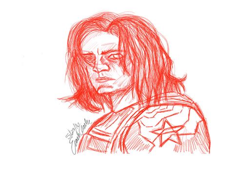 Bucky Barnes Sketch By Floyderez On Deviantart