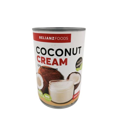 Coconut Cream Organic 22% Supplier - Relianz Foods