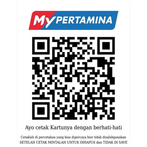 Jual Cetak Kartu Qr Code Pertamina Bahan Pvc Tebal Shopee Indonesia