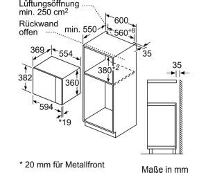 Bosch Bel Mb Einbau Mikrowellenger T Mit Grill Schwarz