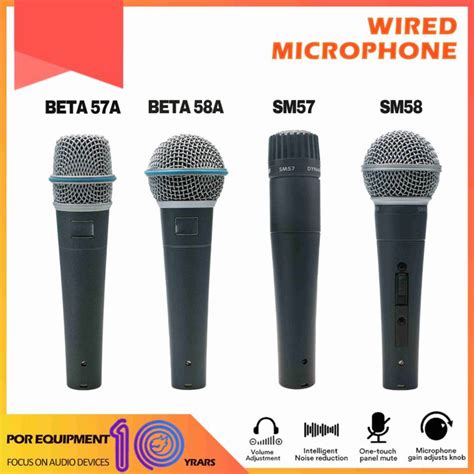 SM57 SM58 BETA57 BETA58 Wired Professional Handheld Dynamic Vocal