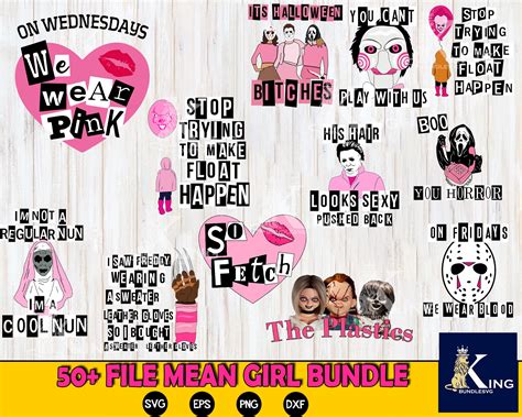 50 File Mean Girls Bundle Svg Mean Girls Svg Eps Dxf Png H Inspire Uplift