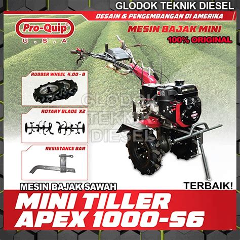 Jual Proquip Mesin Traktor Bajak Sawah Mini Tiller Apex Pembuat