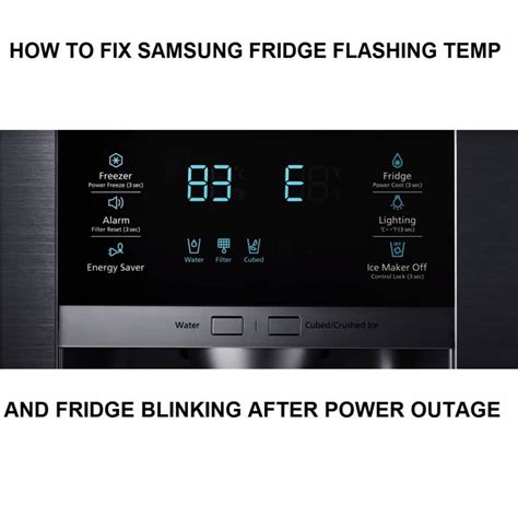 Samsung Fridge Flashing Temp Causes And Fixes Machinelounge