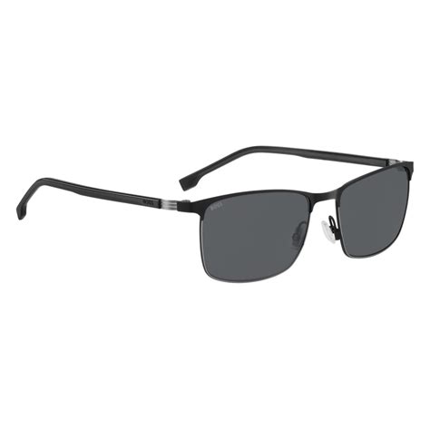 Hugo Boss S Ti Ir Matte Black Ruthenium Sunglasses Man