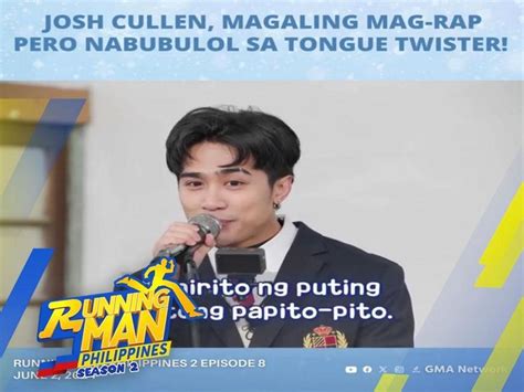 Running Man Philippines 2 Josh Cullen Nabubulol Sa Tongue Twister