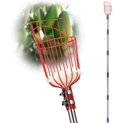 Fruit Picker Pole With Basket Telescoping The Warehouse