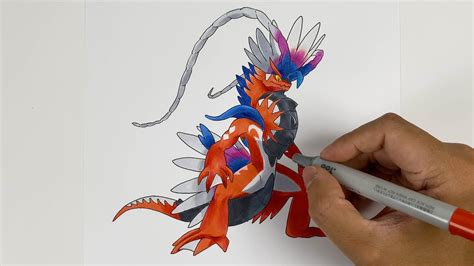 How To Draw Legendary Pokemon Koraidon コライドン From Pokemon Scarlet Youtube