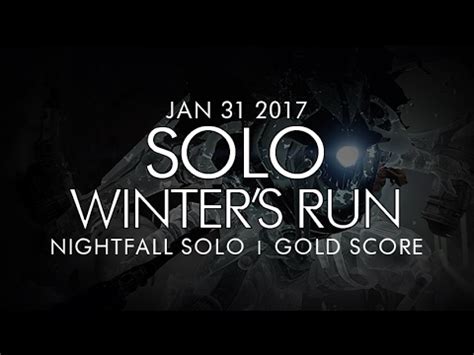 Destiny Solo Winter S Run Archon Priest Nightfall Gold January