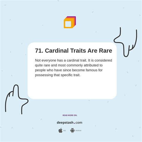 71. Cardinal Traits Are Rare - Deepstash