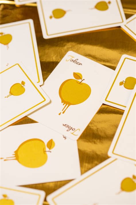 Slicer V2 Golden Apple Playing Cards Organic Playing Cards Riffle