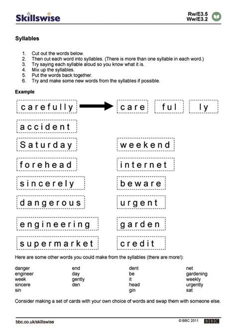 Free Open And Closed Syllables Worksheets