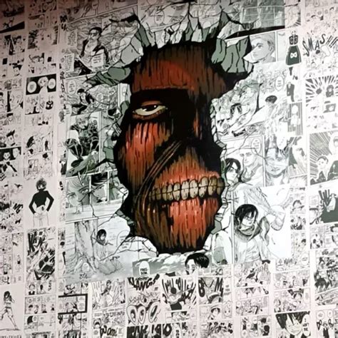 Attack On Titan Aot Titan In The Wall 2x2 3x3 Puzzle Lifesize Poster