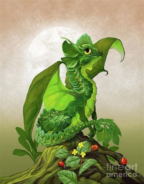 Spinach Dragon Digital Art By Stanley Morrison Pixels