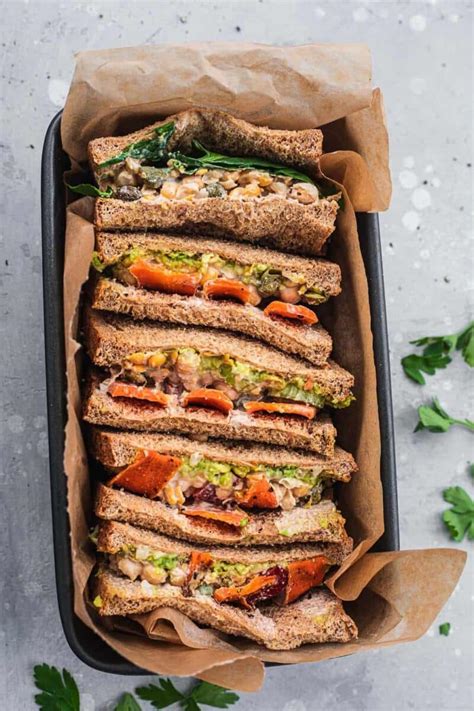 Vegan Chickpea Salad Sandwich No Mayo Oh My Veggies