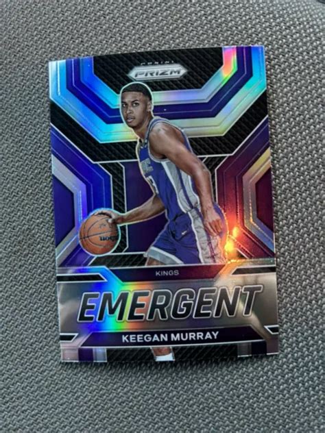 Panini Prizm Keegan Murray Recrue Mergente Argent Sacramento