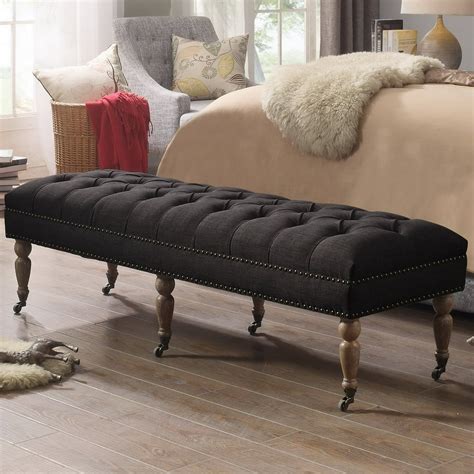 Alton Furniture Berta Upholstered Ottoman Bedroom Bench Multiple