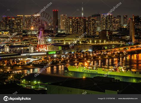 Night View Tokyo Seen Odaiba Tokyo – Stock Editorial Photo © kanzilyou ...