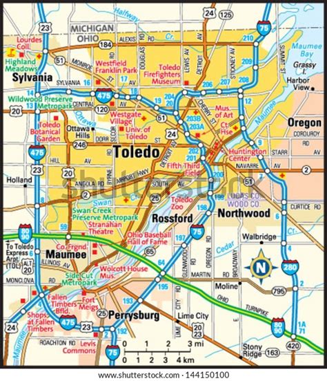 Toledo Ohio Time Zone Map Map