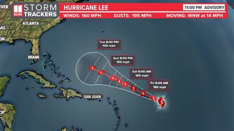 Hurricane Lee Upgraded To Category 5 Storm