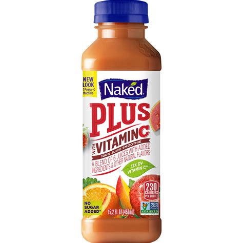 Naked Juice Boosted Smoothie Power C Machine Oz Bottle Walmart