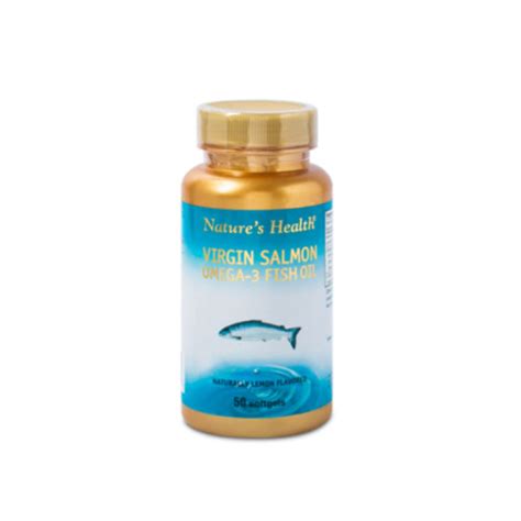 Natures Health Virgin Salmon Omega 3 Fish Oil 1080 Mg Lemon 50 Kapsul