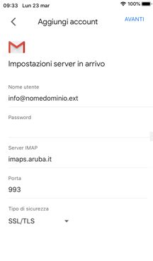 Configurare Una Casella Di Posta Aruba Su Gmail Guide Hosting Aruba It