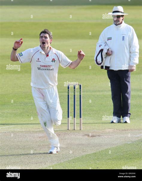 James Anderson Of Lancashire County Cricket Club Hi Res Stock