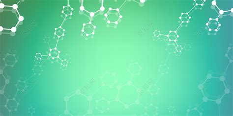 绿色简洁医疗医院生物科技高分子结构背景免费下载觅知网