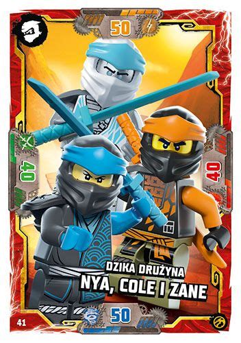 LEGO NINJAGO TCG7 Nr 41 Dzika drużyna Nya Cole i Zane Kultowy pl