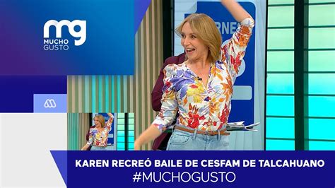 MuchoGusto Karen Doggenweiler recreó baile hecho en Cesfam de