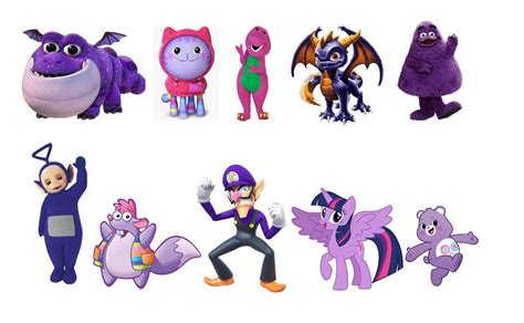 Top 10 Purple Characters By Mixopolischannel On Deviantart