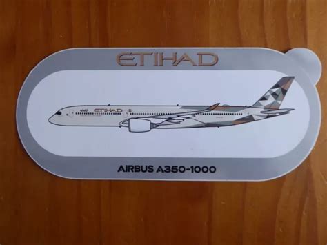 Autocollant Sticker Aufkleber Airbus A350 1000 Etihad Airways Abu Dhabi Eur 500 Picclick Fr