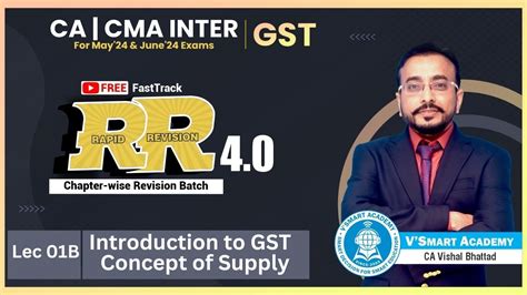 B Gst Revision Basics Concept Of Supply Cos Ca Cma Inter Idt