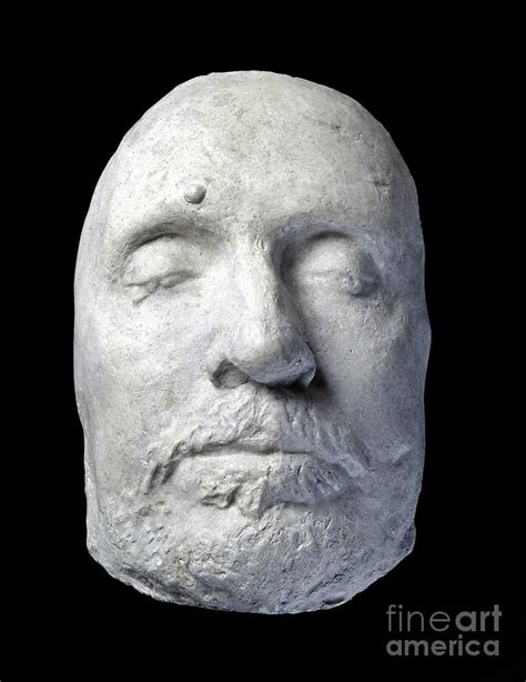 Death Mask Of Oliver Cromwell, 1658 Plaster Photograph by English ...