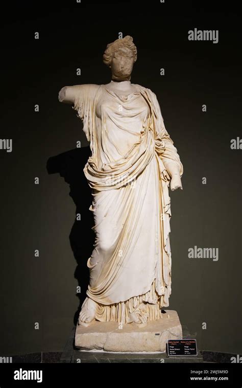 Hera Statue in Antalya Archeological Museum, Antalya City, Turkiye ...