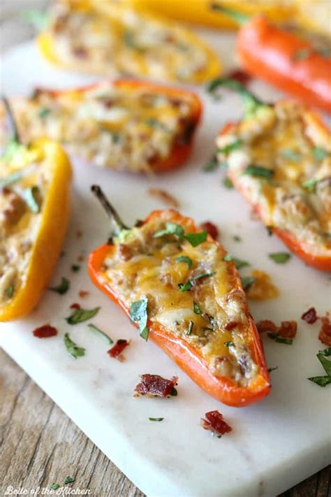 Stuffed Sweet Peppers Cream Cheese Bacon