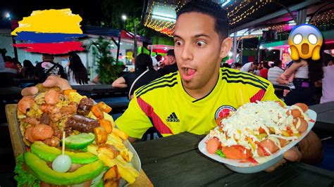 Probando Comida Callejera En Colombia 🇨🇴 Esto Es Una Locura Youtube