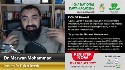 Fiqh Of Dawah By Dr Marwan Mohammad ICNA National Dawah Academy