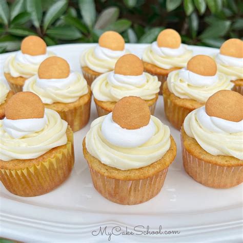 Banana Pudding Cupcakes Cake Mix Recipe Receta Pasteles