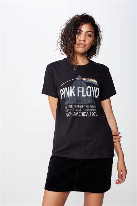 Classic Pin Pink Floyd Tee Black Cotton On T Shirts Vests And Camis