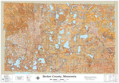 Becker County Minnesota 2023 Soils Wall Map | Mapping Solutions