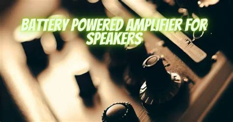 Battery Powered Amplifier for speakers - All For Turntables