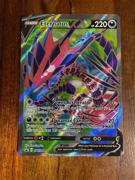 Mavin Eternatus V Swsh044 Full Art Promo Card Pokemon Tcg