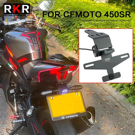 License Plate Holder Motorcycle Tail Tidy Fender Eliminator With Led